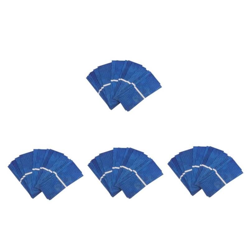 Toddmomy 4 Sätze Solarzelle Solar- Flexibles Solar Mini Batterieladegerät Für Solarpanel Sonnenkollektor Usb-solarpanel-ladegerät Solarcampingausrüstung Polykristallin Blau 100 Stück * 4 von Toddmomy