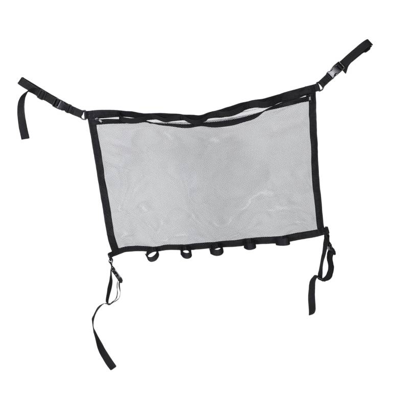 Toddmomy Auto Angelrutenlagernetzwerk Aufbewahrungstasche für die Autodecke Kofferraum Netztasche Automobil -Frachtnetzbeutel Stangenhalter für Dachgepäckträger Polyester Schwarz von Toddmomy