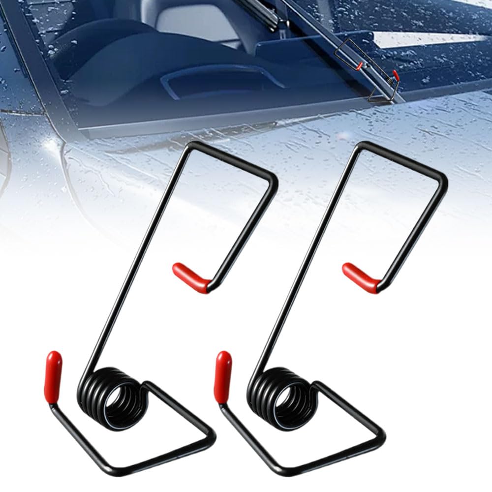 Scheibenwischerarm Druckfeder Verstärker,Scheibenwischer Booster für Auto Verbesserung der Wischerleistung,Einfach Installieren, Verbesserte Sichtbarkeit bei Regen/Schnee Perfektes Ersatzkit (1 Paar) von Toerjii