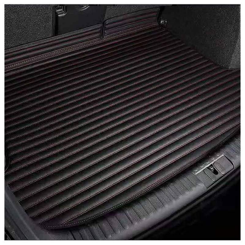Auto Kofferraumwanne für Jeep Grand Cherokee 2011-2023 WK2, Kratzfestem rutschfest Leder Kofferraummatten Kofferraumschutz Autozubehör,D/Black-red von Toets