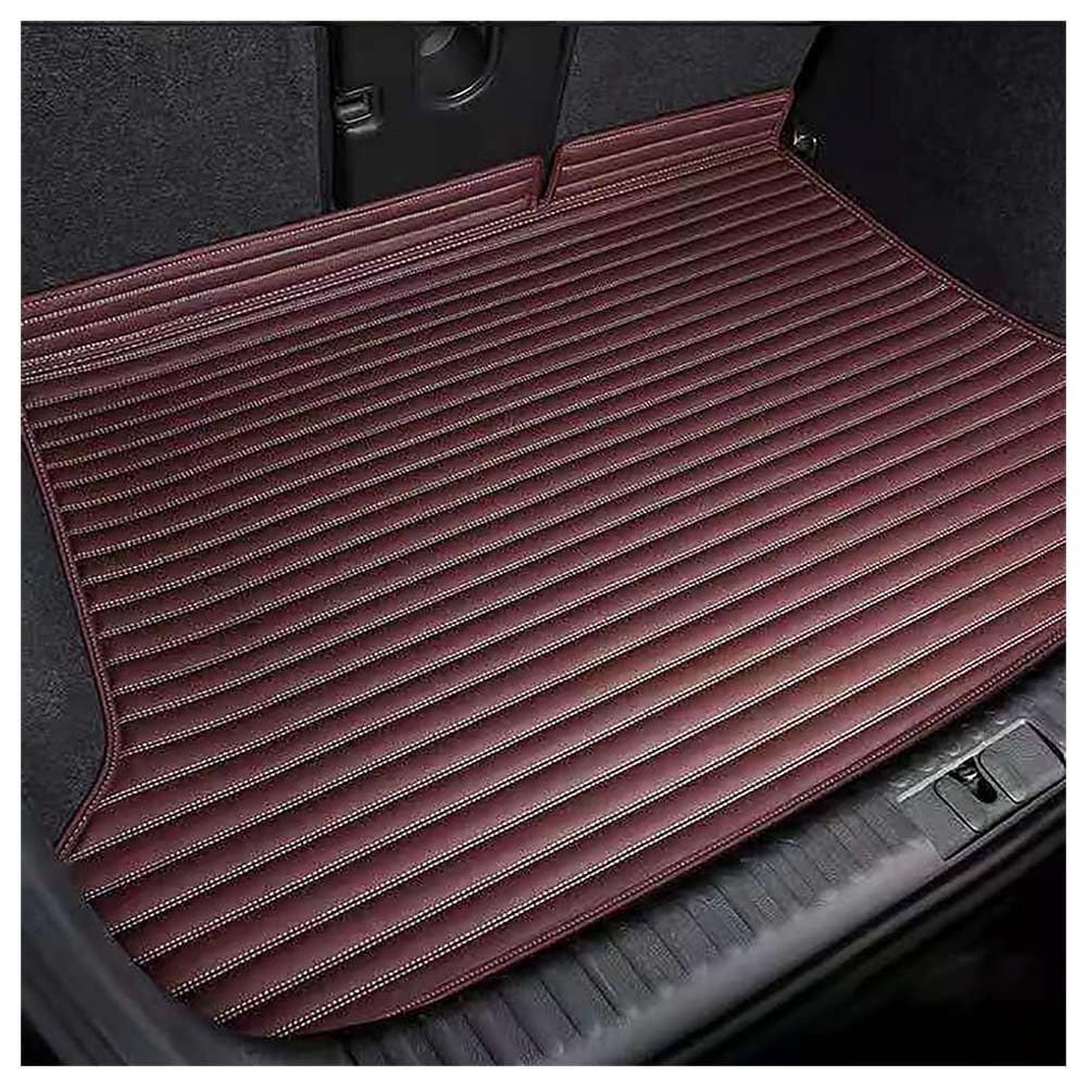 Auto Kofferraumwanne für Jeep Grand Cherokee 2011-2023 WK2, Kratzfestem rutschfest Leder Kofferraummatten Kofferraumschutz Autozubehör,F/WineRed Auto Kofferraumwanne für Jeep Grand Cherokee 2011-2023 WK2, Kratzfestem rutschfest Leder Kofferraummatten Kofferraumschutz Autozubehör,F/WineRed von Toets