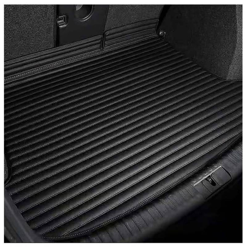 Auto Kofferraumwanne für Skoda Fabia Hatchback 2015-2021, Kratzfestem rutschfest Leder Kofferraummatten Kofferraumschutz Autozubehör,C/Black-beige von Toets