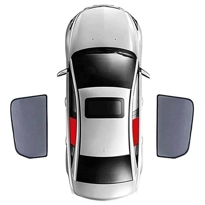 Auto Sonnenschutz Seitenscheibe für Ford Focus Sedan 2011-2018, Magnetisch Auto Fenster Sonnenschutz Faltbare Auto Sonnenblende UV-Schutzabdeckung ZubehöR,B/2 Rear Doors von Toets