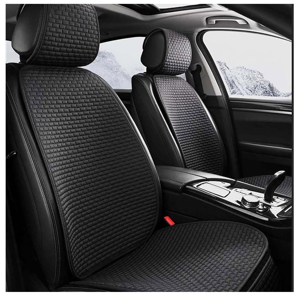 Toets Auto Sitzbezug für Honda HR-V HR V HRV III II I 5-Door 2016-2026, Vorne Und Hinten Leinen-Sitzkissen Anti-Rutsch-Atmungsaktiver Four Seasons Universal Autositzschutz Autozubehör,A/Black Toets Auto Sitzbezug für Honda HR-V HR V HRV III II I 5-Door 2016-2026, Vorne Und Hinten Leinen-Sitzkissen Anti-Rutsch-Atmungsaktiver Four Seasons Universal Autositzschutz Autozubehör,A/Black von Toets