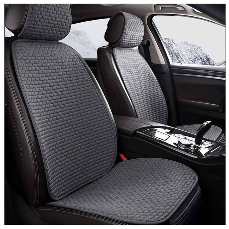 Toets Auto Sitzbezug für Honda HR-V HR V HRV III II I 5-Door 2016-2026, Vorne Und Hinten Leinen-Sitzkissen Anti-Rutsch-Atmungsaktiver Four Seasons Universal Autositzschutz Autozubehör,B/Grey von Toets