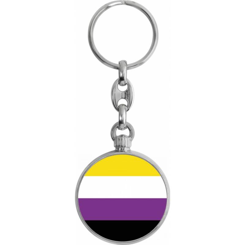Toff London Pride Nonbinary Flag Schlüsselanhänger von Toff London