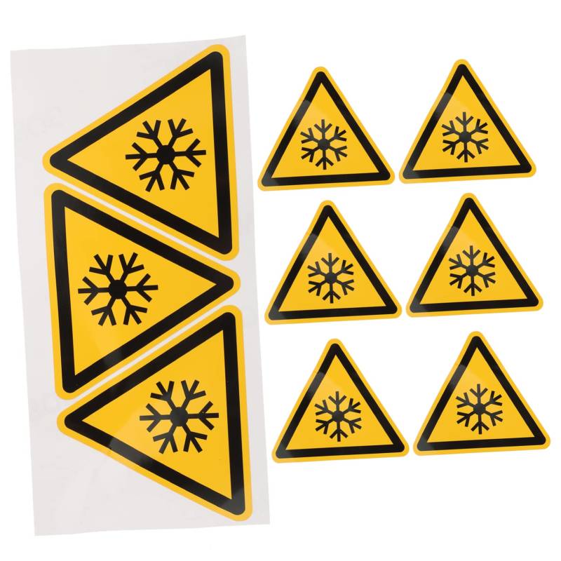 Tofficu Aufkleber Für Schilder Mit Niedriger Temperatur 3er-Pack Warnaufkleber Für Die Vorsichtsetiketten Für Geräte von Tofficu