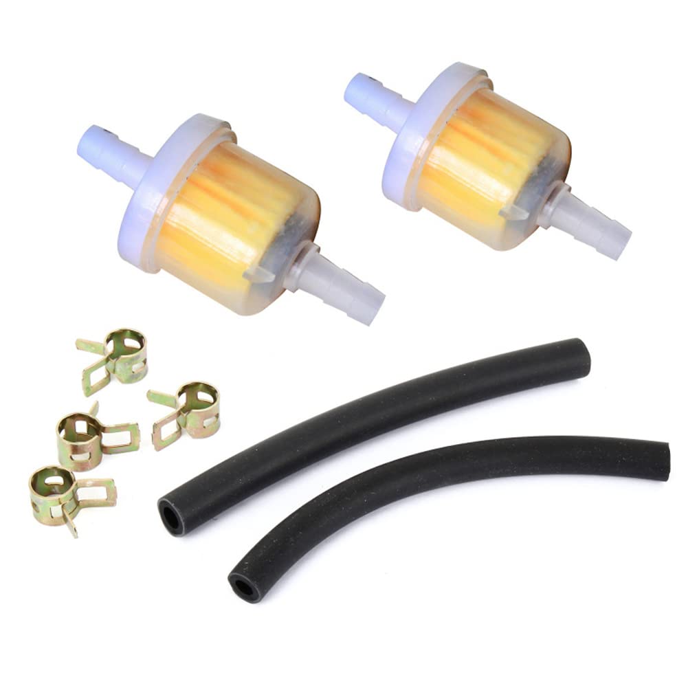 Motorrad-Inline-Kraftstofffilter-Kit,Motorrad Benzinschlauch Kit,2 Stück Benzinschlauch,4 Stück Schlauchschellen Tokaneit Motorrad-Inline-Kraftstofffilter-Kit,Motorrad Benzinschlauch Kit,2 Stück Benzinschlauch,4 Stück Schlauchschellen Tokaneit von Tokaneit