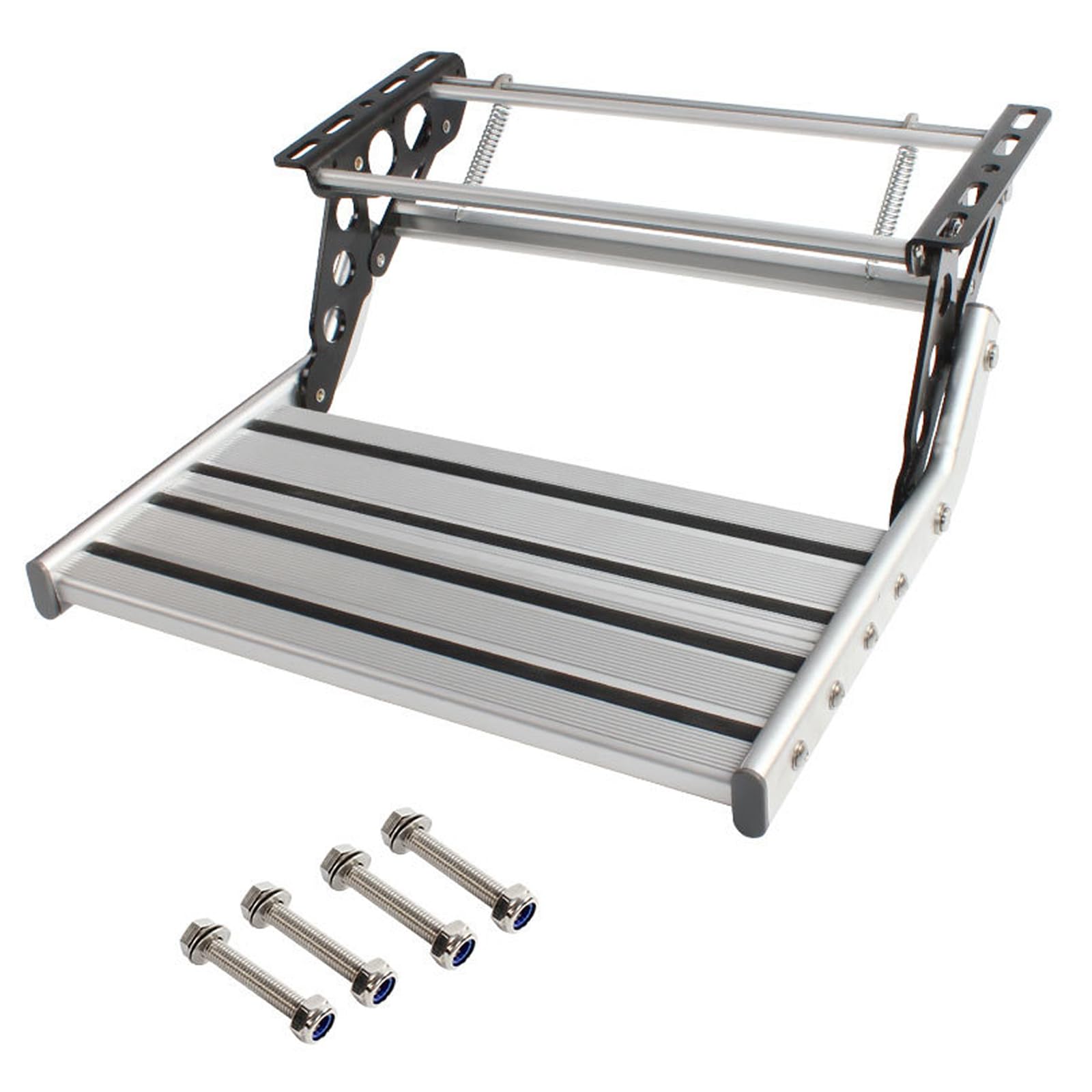 Tokenhigh Aluminium Wohnmobil Trittstufen Klappbar, Wohnmobil Wohnwagen Ausziehbare Herunterklappbare Leiter Trittstufe, Wohnwagenleiter für Reiseanhänger/LKW Tokenhigh Aluminium Wohnmobil Trittstufen Klappbar, Wohnmobil Wohnwagen Ausziehbare Herunterklappbare Leiter Trittstufe, Wohnwagenleiter für Reiseanhänger/LKW von Tokenhigh