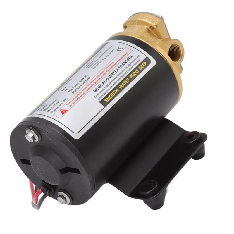 Elektrische Ölübertragungsgetriebepumpe, Effiziente Öltransfermotorpumpe Wärmeschutz für Motoröl (24 V) von Tomantery