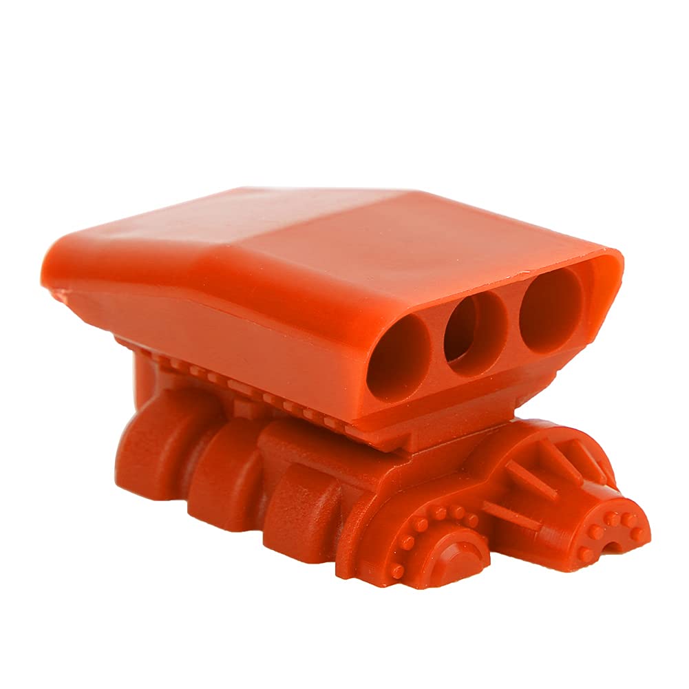 RC -Haubenlufteinlass, Hellfarbene Präzise Bearbeitung Professioneller Abriebfest, Stilvoller Leichter Kunststoffhaubeer für RC -Autozubehör (Orange) von Tomantery