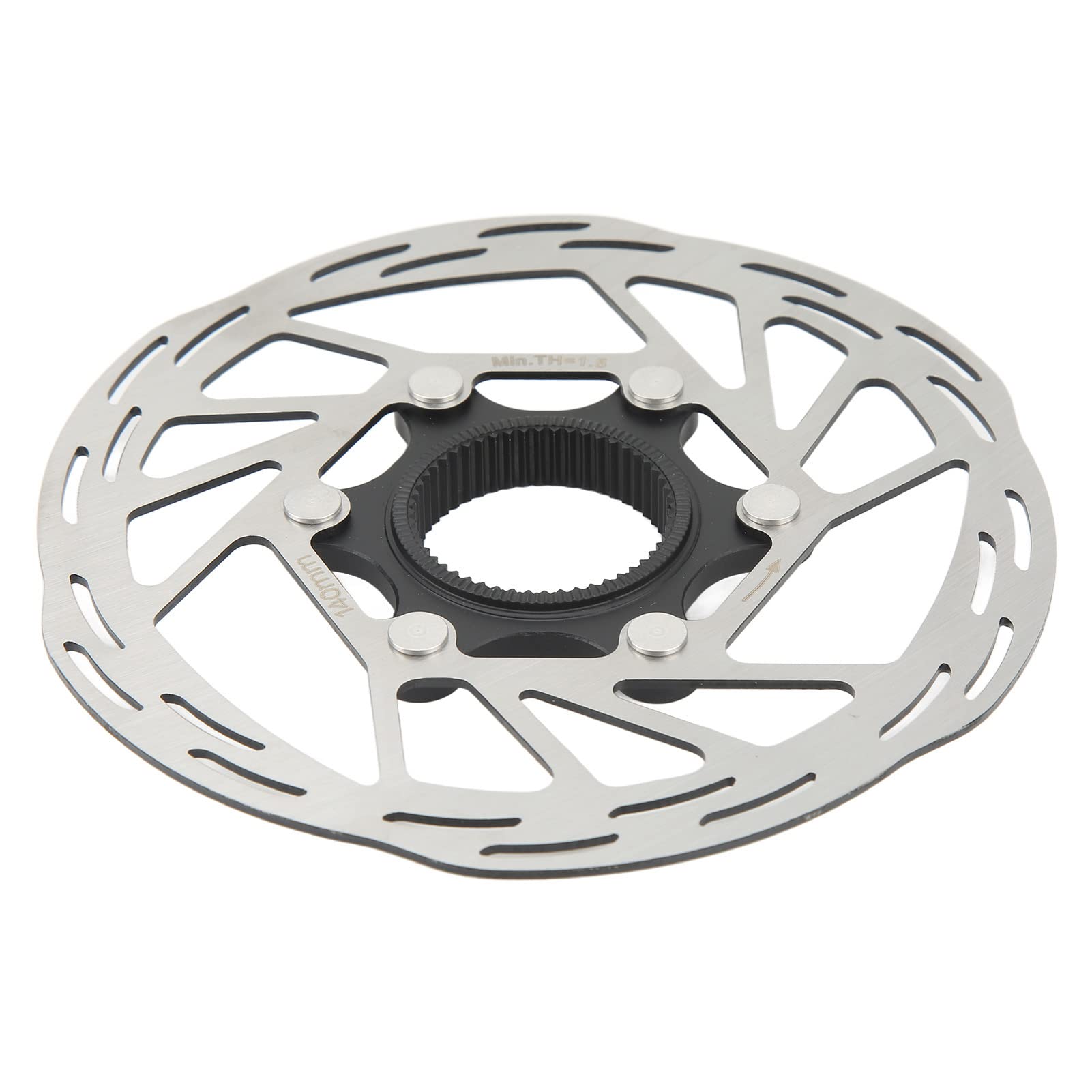 Zentralscheibenrotor mit Dem Fahrrad, Robuster Edelstahl -Fahrradbremse Bessere Fahrradbremsräder von 140 Mm Wärmeissipation für Reparaturen für Mountainbikes von Tomantery