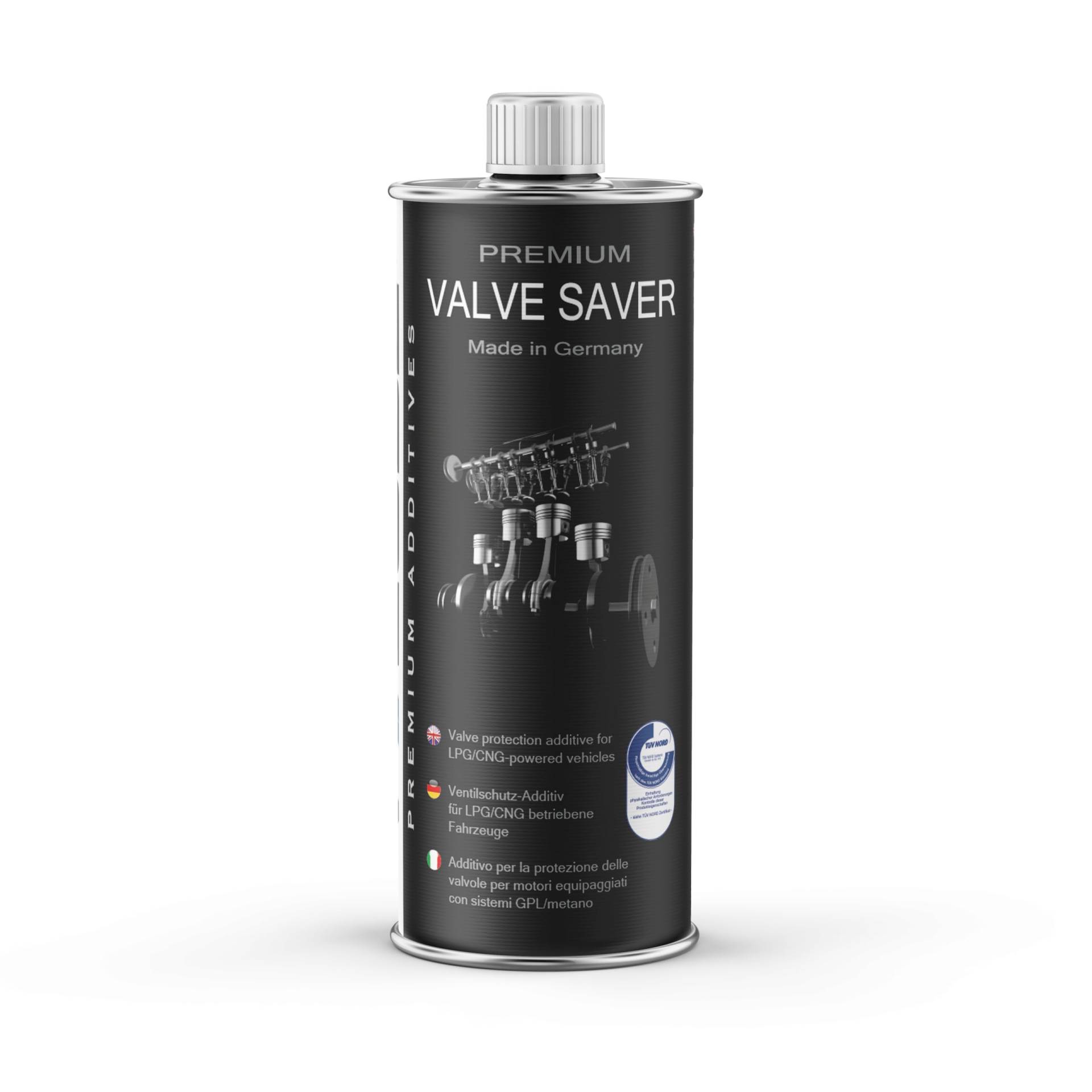 V-Lube Valve Saver - 1 Liter - Ventilschutz Additiv für Gasfahrzeuge (LPG, Autogas, Erdgas) - TÜV - kontrollierte Qualität - Bestätigte Wirksamkeit - Made in Germany von V-Lube