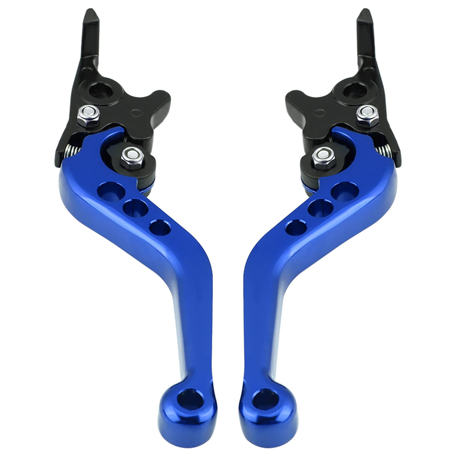 1 Paar Universal Motorrad Brems Kupplungshebel, 22mm 7/8 Zoll CNC Aluminium Motorrad Kupplungstrommel Bremshebelgriffe für 150cc Sport Bike Street Bike Scooter(Blau) von Tomotato
