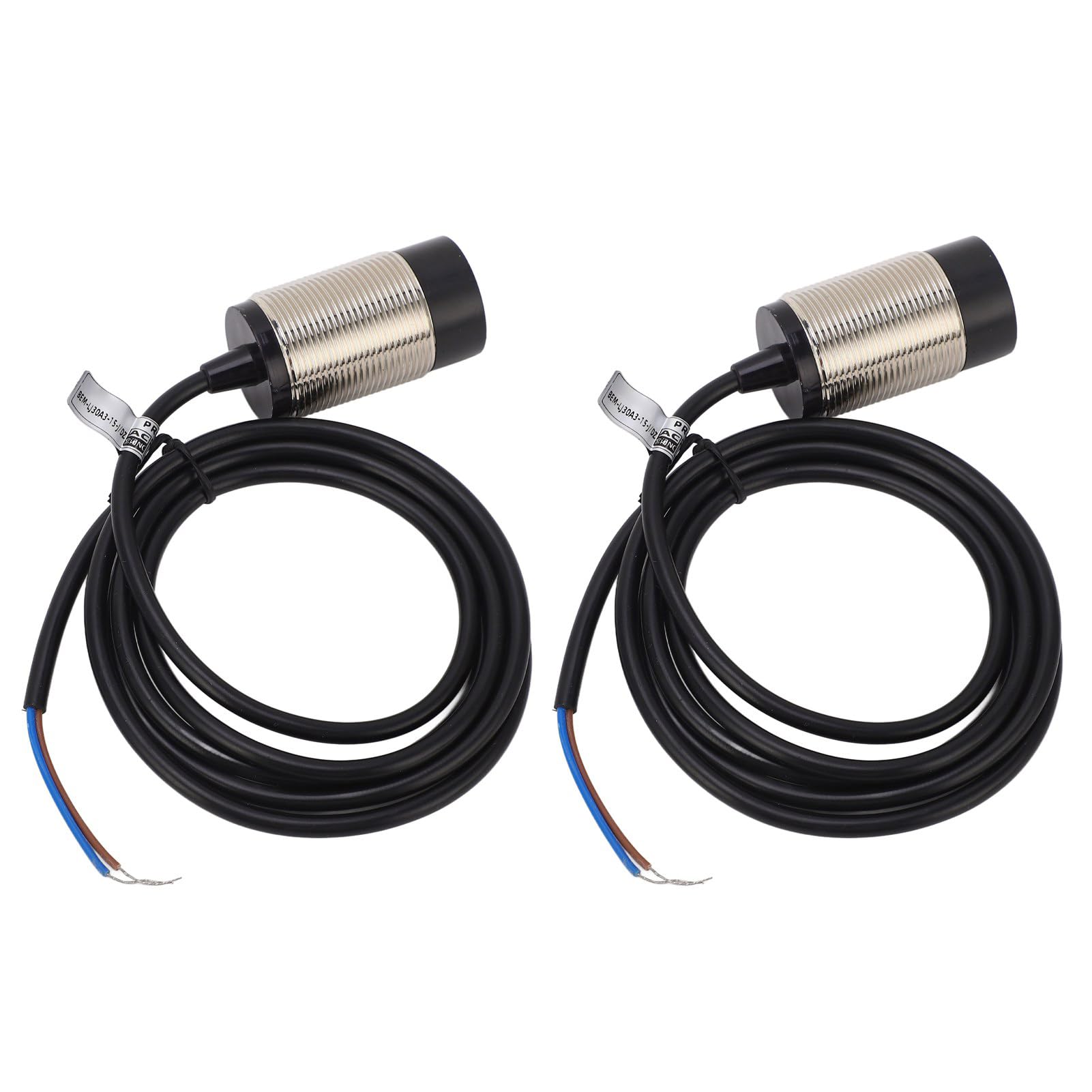 2 Stück Induktive Näherungssensor Schalter, 110-220V AC 200mA 15mm Normalerweise Geschlossen 2 Draht Zylinder Annäherungssensor 2 Stück Induktive Näherungssensor Schalter, 110-220V AC 200mA 15mm Normalerweise Geschlossen 2 Draht Zylinder Annäherungssensor von Tomotato