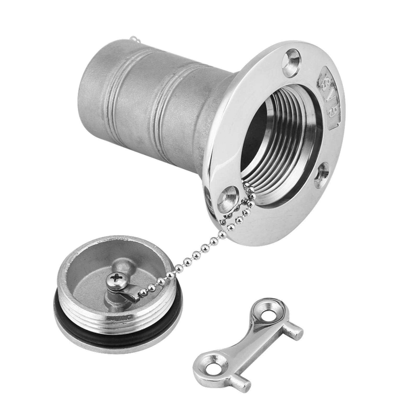 Boot Tank Einfüllstutzen 38mm Edelstahl Marine Tankdeckel mit Schlüssellosem Verschluss für Boote, Auto, LKWs, Caravan, Wohnmobil, Wohnwagen, Anhänger, Marineyachten Boot Tank Einfüllstutzen 38mm Edelstahl Marine Tankdeckel mit Schlüssellosem Verschluss für Boote, Auto, LKWs, Caravan, Wohnmobil, Wohnwagen, Anhänger, Marineyachten von Tomotato