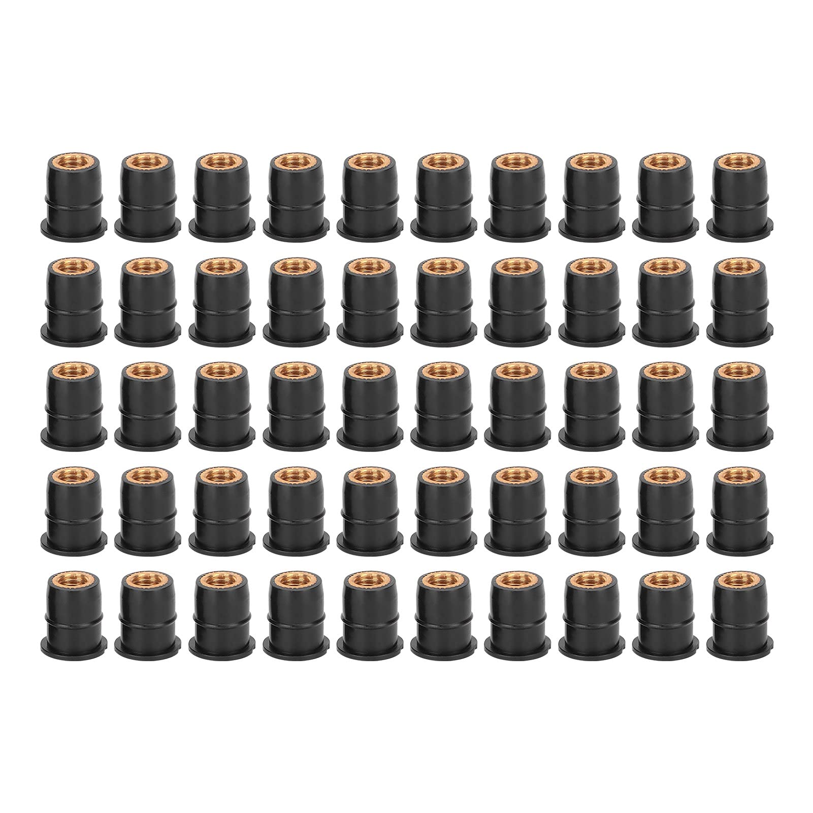 50 Stück M6 Gummi Wellmuttern, M6 x 0,8mm Motorrad Windschutzscheiben Befestigungsmutter M6 Well Muttern Verkleidungsbefestigungen Motorradzubehör 50 Stück M6 Gummi Wellmuttern, M6 x 0,8mm Motorrad Windschutzscheiben Befestigungsmutter M6 Well Muttern Verkleidungsbefestigungen Motorradzubehör von Tomotato