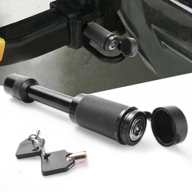 Anhänger Kupplung Pin Lock, 5/8in Universal Aluminium Legierung Plum Blossom Kern mit 2 Schlüsseln Hitch Receiver Pin Lock für Anhänger, LKW, Auto und Boot von Tomotato