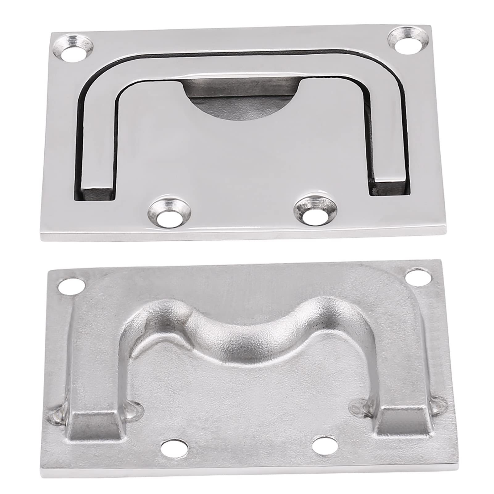 Bootslukengriff aus Edelstahl 316, Bootsdeckluken Bündiger Griff Bündiger Versenkter Schiebetürgriff für Marineyachten 7,6 X 5,6 cm Bootslukengriff aus Edelstahl 316, Bootsdeckluken Bündiger Griff Bündiger Versenkter Schiebetürgriff für Marineyachten 7,6 X 5,6 cm von Tomotato