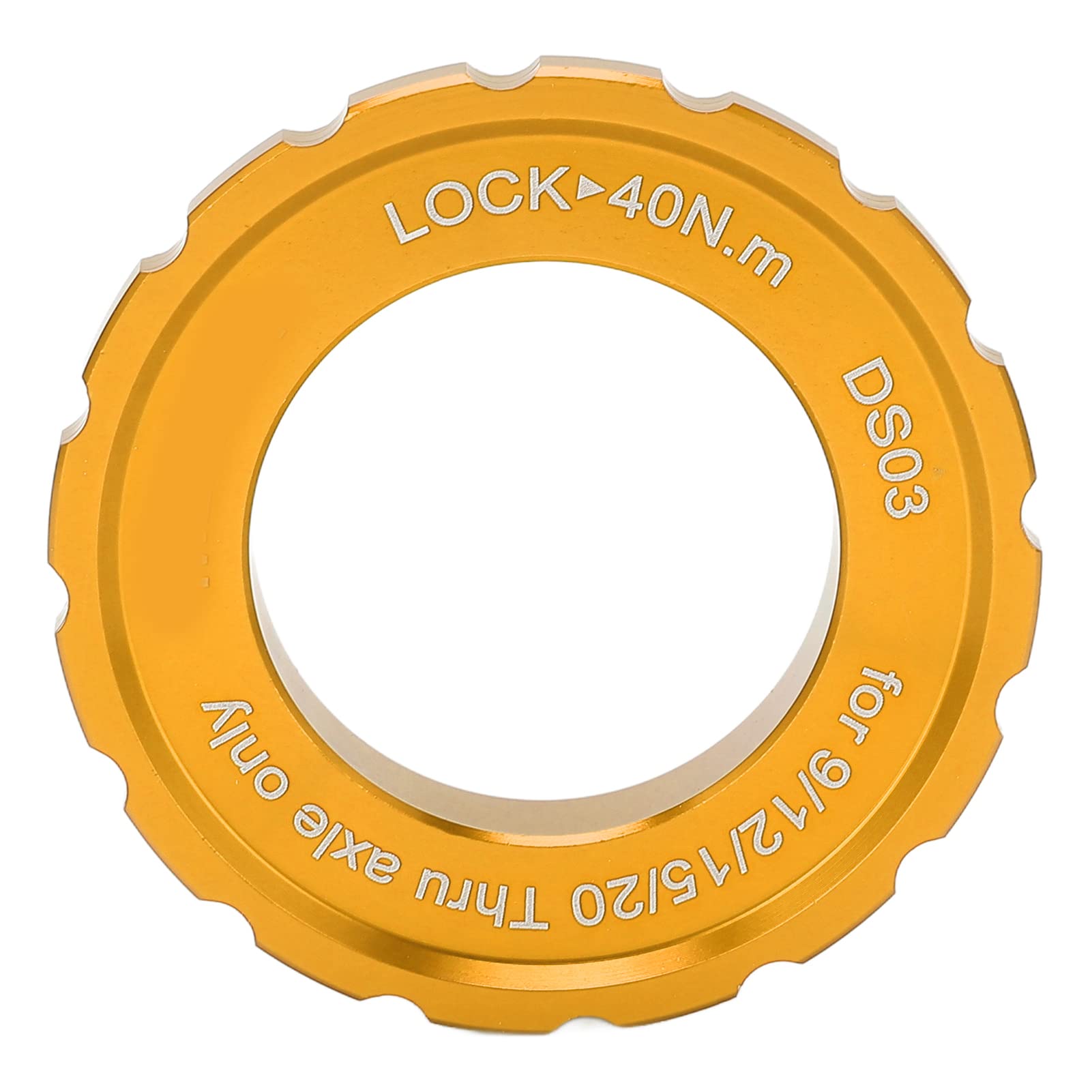Centrelock Rotor Schloss, Fahrradmischung Schlossschlos Abdeckungsscheibe Bremsscheiben Scheiben Schlossring für Bike Mountainbike (Gold) von Tomotato