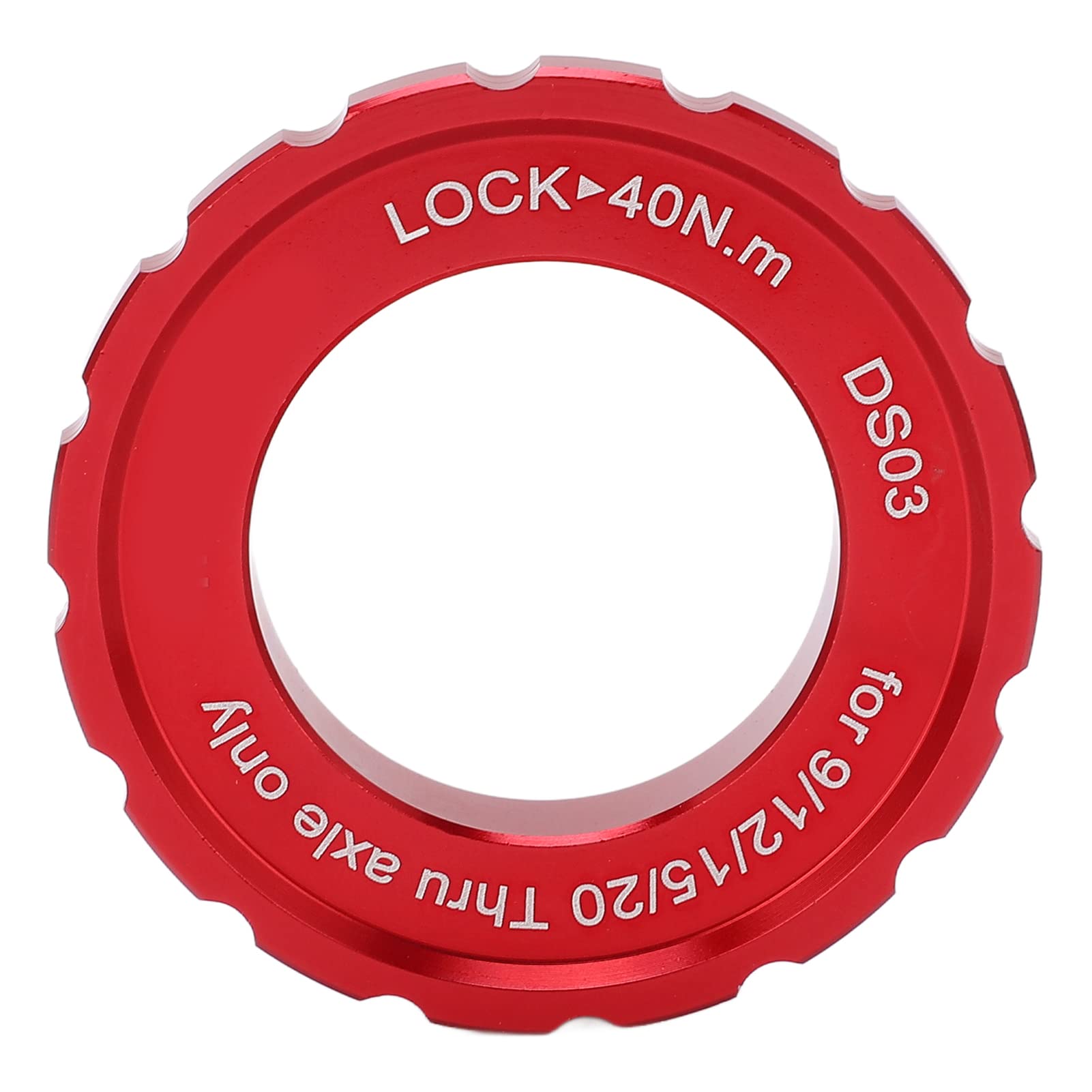 Centrelock Rotor Schloss, Fahrradmischung Schlossschlos Abdeckungsscheibe Bremsscheiben Scheiben Schlossring für Bike Mountainbike (Rot) von Tomotato