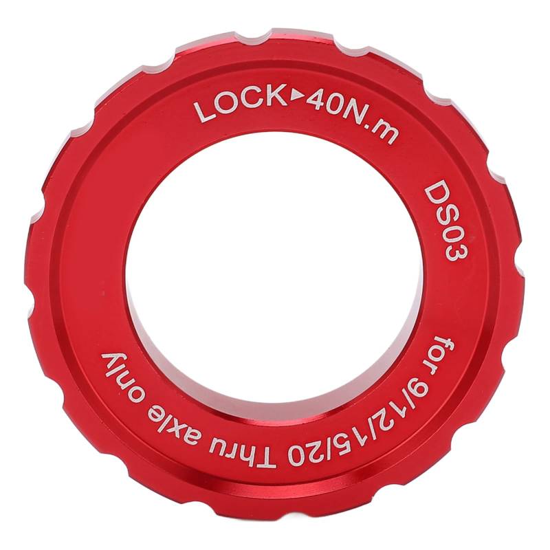 Centrelock Rotor Schloss, Fahrradmischung Schlossschlos Abdeckungsscheibe Bremsscheiben Scheiben Schlossring für Bike Mountainbike (Rot) von Tomotato