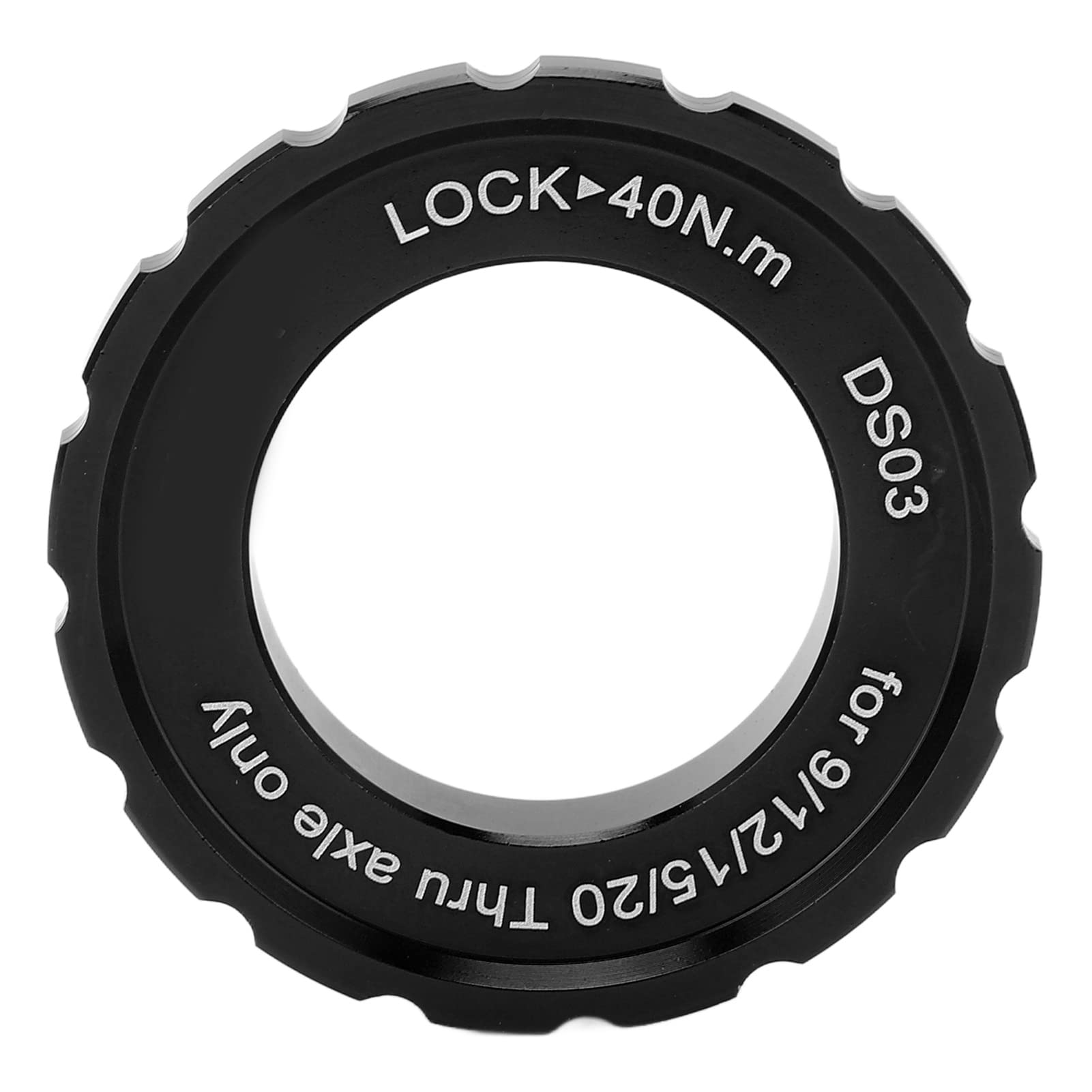 Centrelock Rotor Schloss, Fahrradmischung Schlossschlos Abdeckungsscheibe Bremsscheiben Scheiben Schlossring für Bike Mountainbike (Schwarz) von Tomotato