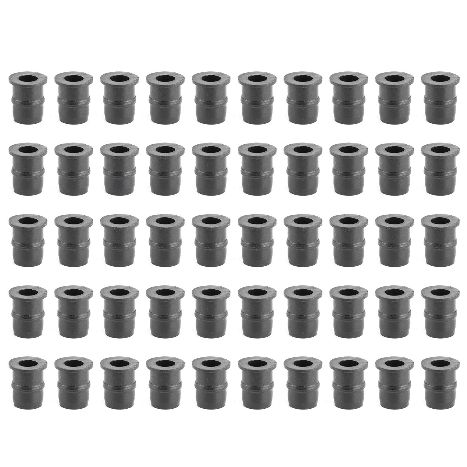 M5 Gummimuttern, 5mm Metrische Motorrad Windschutzscheiben Befestigungsmutter M5 Well Muttern Verkleidung Befestigungen Motorrad Zubehör(50 Stück) von Tomotato