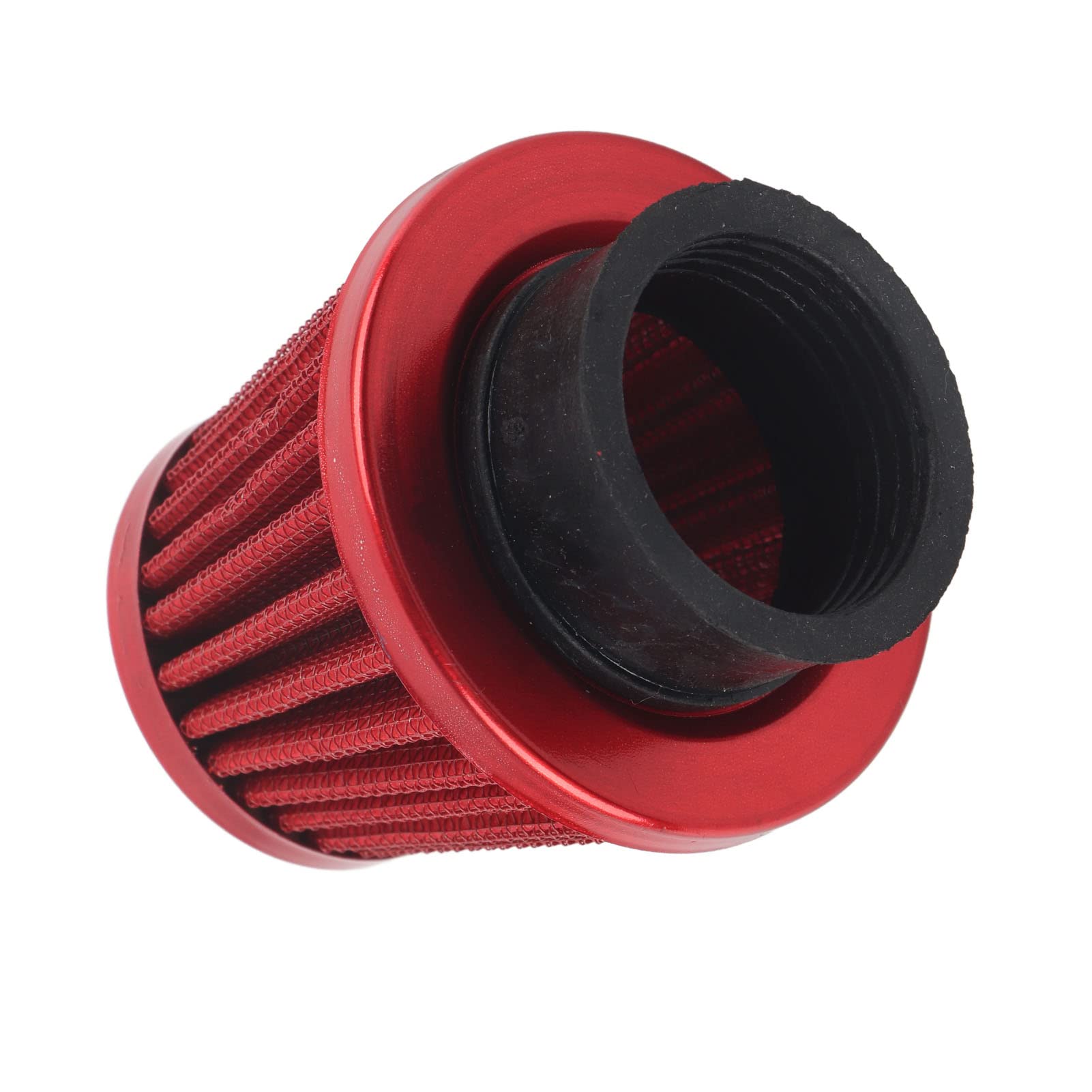 38-mm-Luftfilter-Ansaugkit, Stabile Klemme, Hochdurchfluss-Ansaugluftfilter, Passend für die Meisten Offroad-Motorräder, ATVs, Quads, Dirt Pit Bikes, mit Klemme, für Einfache (Rot) von Tomvorks