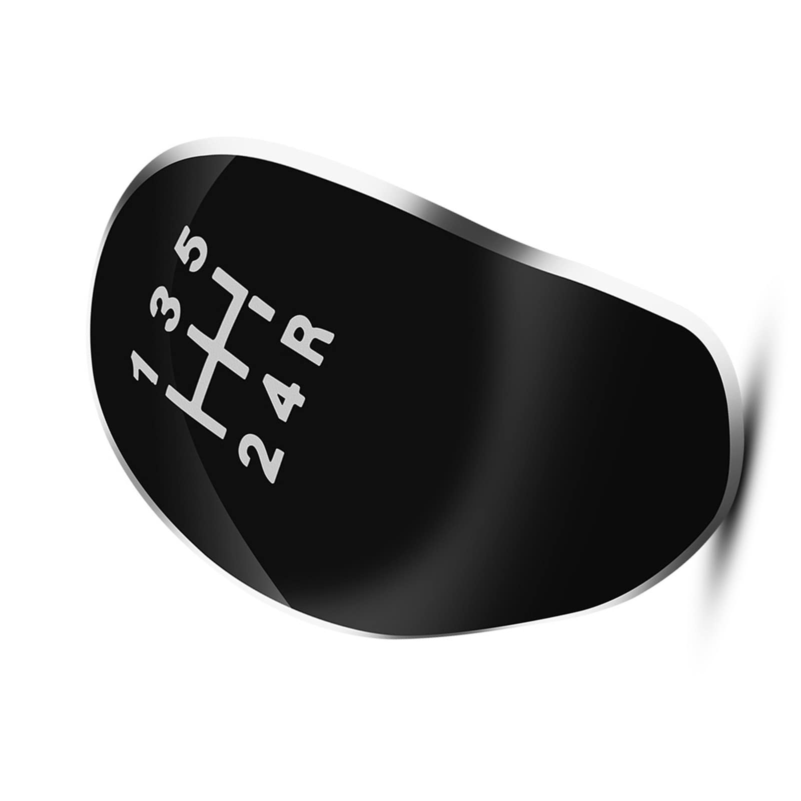 5-Gang-Schaltknauf-Kopf-Emblem-Kappe mit Erstklassigem ABS-Material für, Fokus, Einfach zu Installieren, Brandneuer Look, Robuster und Korrosionsbeständigkeit, Perfekter 5-Gang-Schaltknauf-Kopf-Emblem-Kappe mit Erstklassigem ABS-Material für, Fokus, Einfach zu Installieren, Brandneuer Look, Robuster und Korrosionsbeständigkeit, Perfekter von Tomvorks