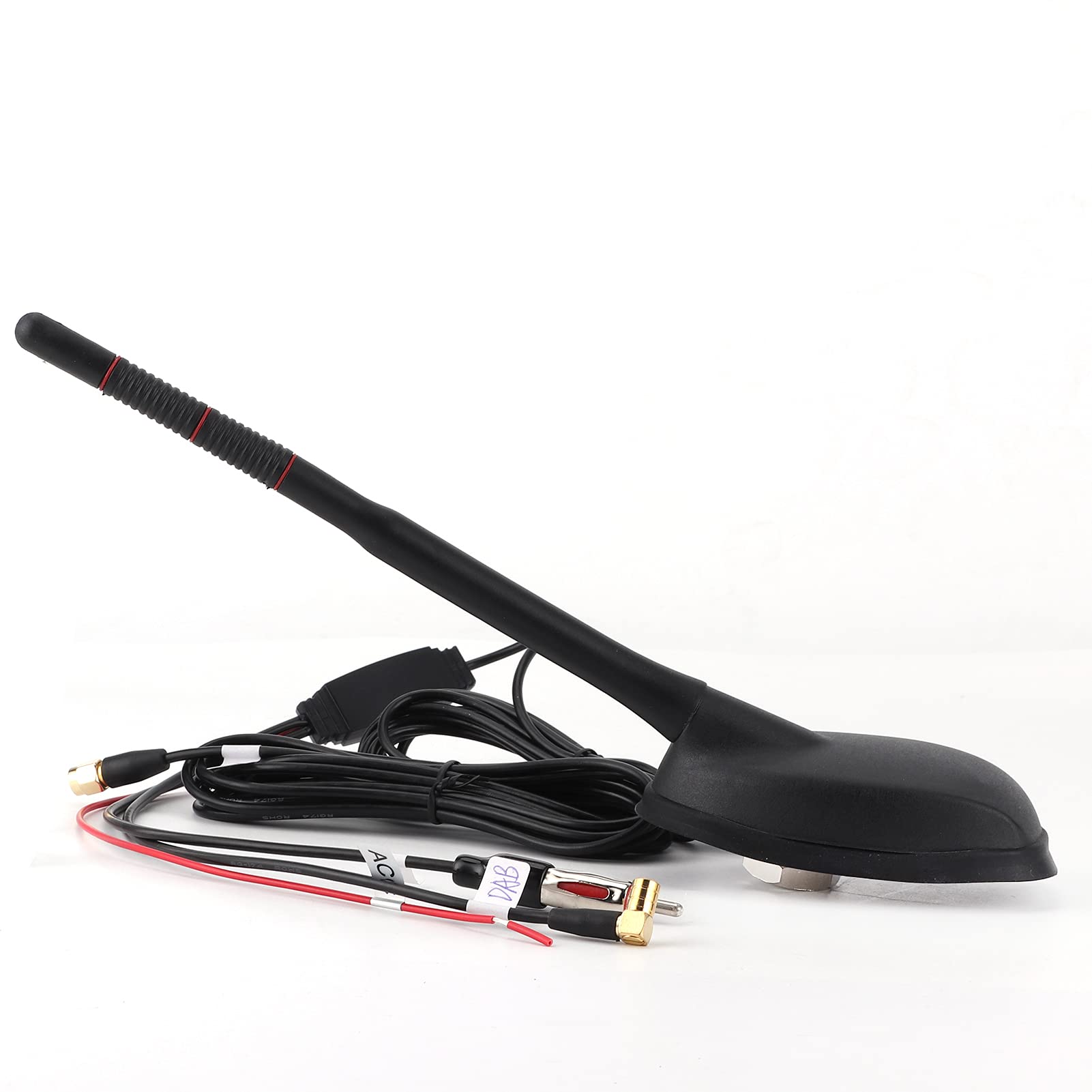 Autoantenne mit Verstärker, Wasserdichte Digitale DAB + GPS + FM-Aktivdachmontage, Universeller Top-Signalempfänger für Fahrzeuge und Wohnmobile Autoantenne mit Verstärker, Wasserdichte Digitale DAB + GPS + FM-Aktivdachmontage, Universeller Top-Signalempfänger für Fahrzeuge und Wohnmobile von Tomvorks