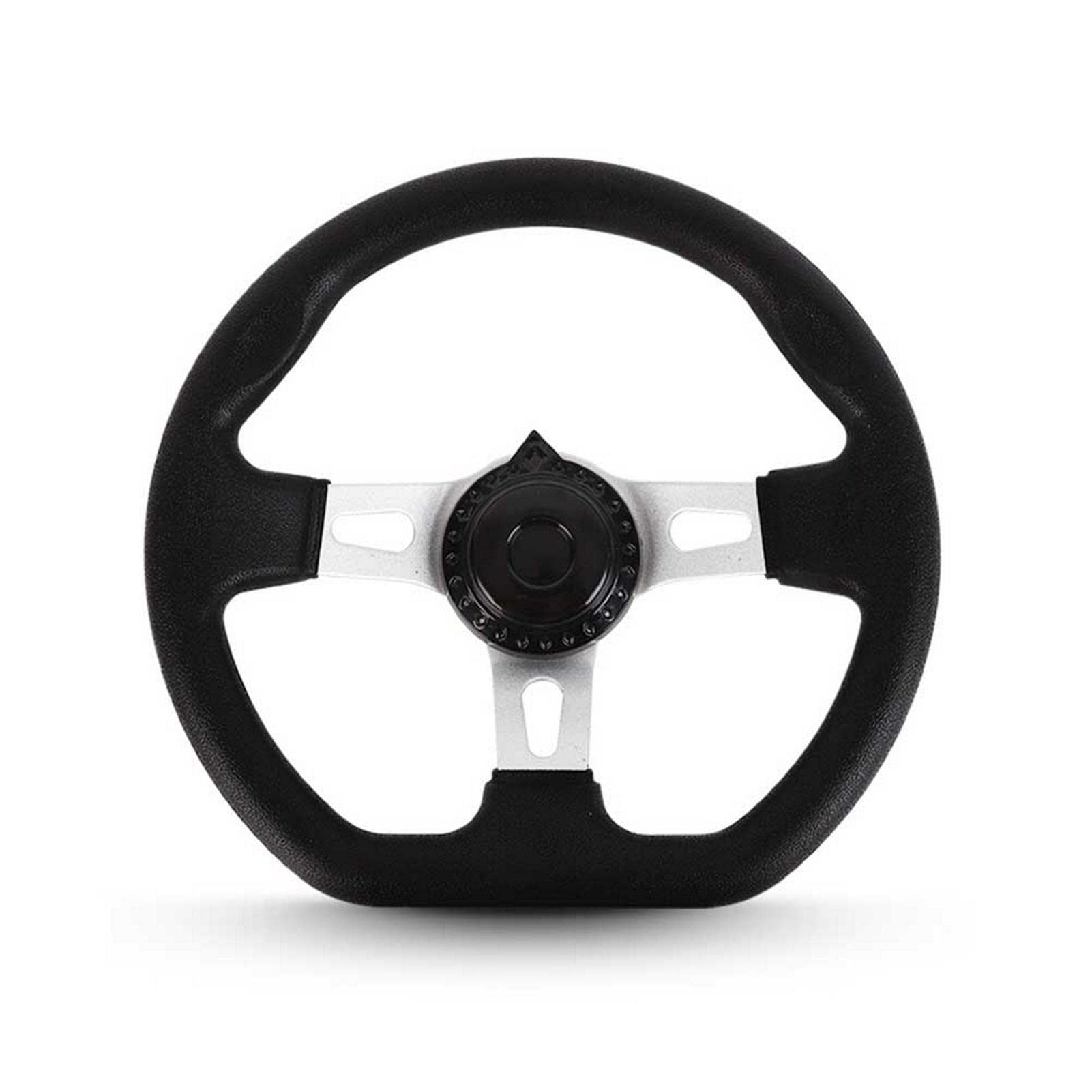Tongdejing Go-Kart-Lenkrad mit Kappe, 270 mm, 3 Speichen, PU-Schaum mit Löchern, Schwarz, Universelle Passform für Go-Kart Tongdejing Go-Kart-Lenkrad mit Kappe, 270 mm, 3 Speichen, PU-Schaum mit Löchern, Schwarz, Universelle Passform für Go-Kart von Tongdejing