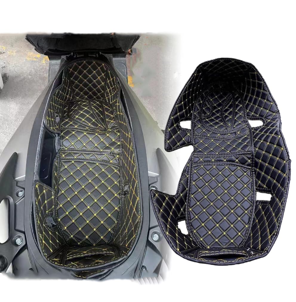Tongyaoyao Für ADV350 ADV 350 Forza350 NSS350 Forza300 350 Motorrad Zubehör Kofferraum Hinten Kissen Innenraum Sitz Eimer Lagerung Gepäckträger Futter Pad (Gold) von Tongyaoyao