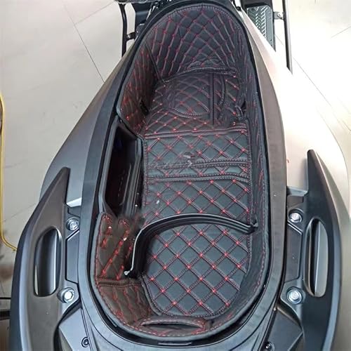 Für ADV350 ADV 350 Forza350 NSS350 Forza300 350 Motorradzubehör Hinterer Kofferraum Innenkissen Sitzbankablageimer Gepäckträger Pad (Rot) von Tongyaoyao
