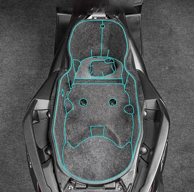 Tongyaoyao Für X-MAX X-MAX300 XMAX 300 XMAX300 X-max 2023 Zubehör Motorrad Hinten Kofferraum Cargo Liner Protector Sitz Eimer Pad XMAX Zubehör (Bottm) von Tongyaoyao