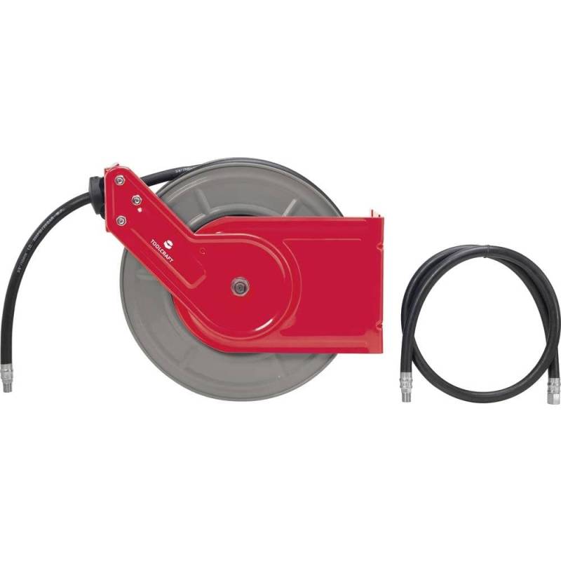 TOOLCRAFT Druckluft-Schlauchtrommel 15 m 10 bar Deckenbefestigung, Wandbefestigung von Toolcraft