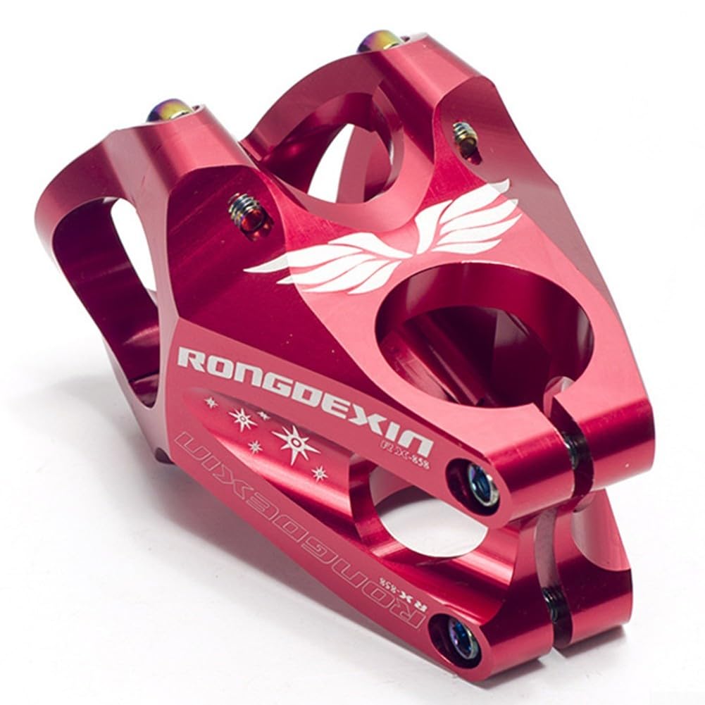 Downhill Fahrradlenker, kurz, hochfeste Aluminiumlegierung für Leistung und Stil (rot) von ToolsEvery