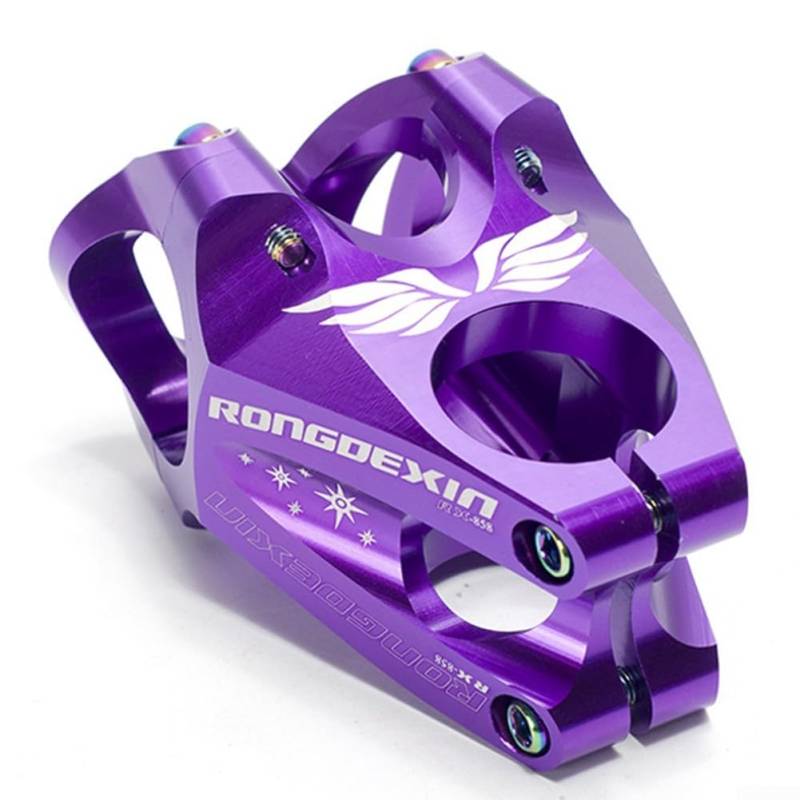 Downhill Kurzer Fahrradlenker, hochfeste Aluminiumlegierung für Leistung und Stil (lila) von ToolsEvery