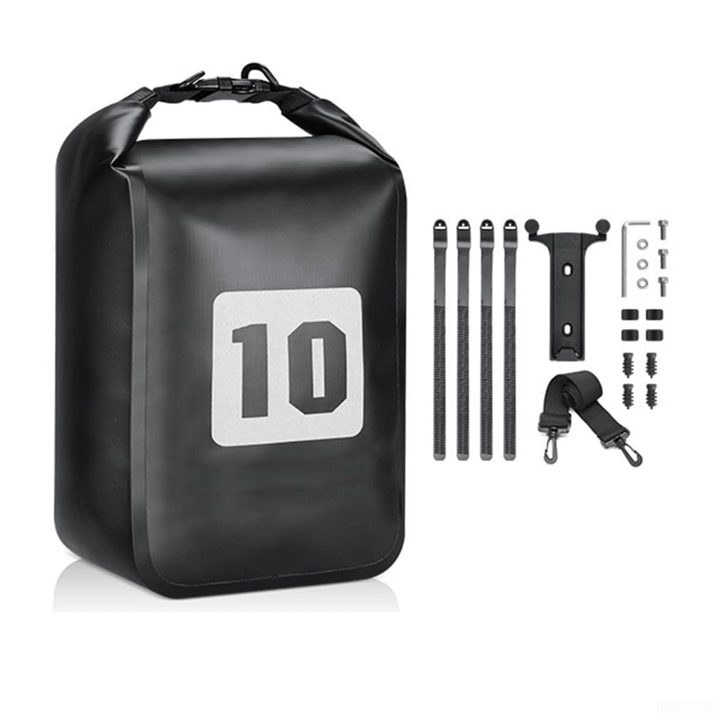 In der Lage, Essentials 10L Fahrradtasche mit Gabelmontage zu halten, entworfen für E-Scooter-Benutzer (10 l, schwarz) von ToolsEvery