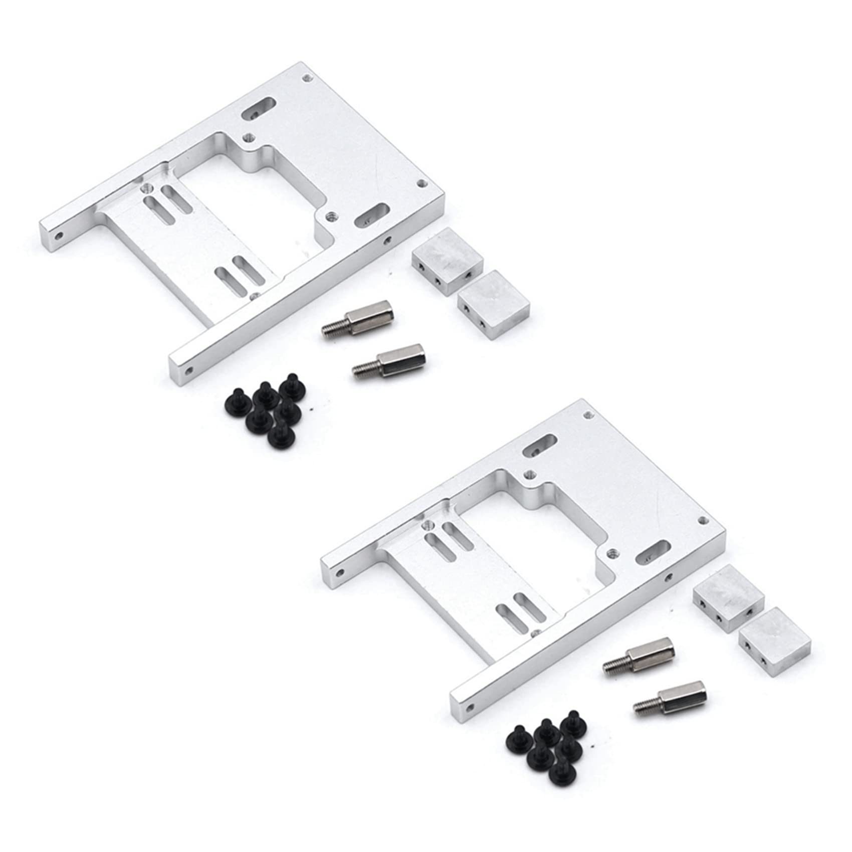 Toolvvik 2X 1/16 RC Auto Metall Lenk Servo Lager Upgrade Feste Halterung für B1 B14 B16 B24 C24 C14 RC Auto Silber Toolvvik 2X 1/16 RC Auto Metall Lenk Servo Lager Upgrade Feste Halterung für B1 B14 B16 B24 C24 C14 RC Auto Silber von Toolvvik