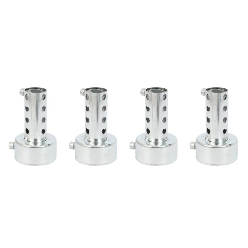 Toolvvik 4X Silberner Motorrad-Auspuff Kann SchalldäMpfer-Einsatz-Schallwand DB-MöRder-SchalldäMpfer 48Mm X 80Mm von Toolvvik