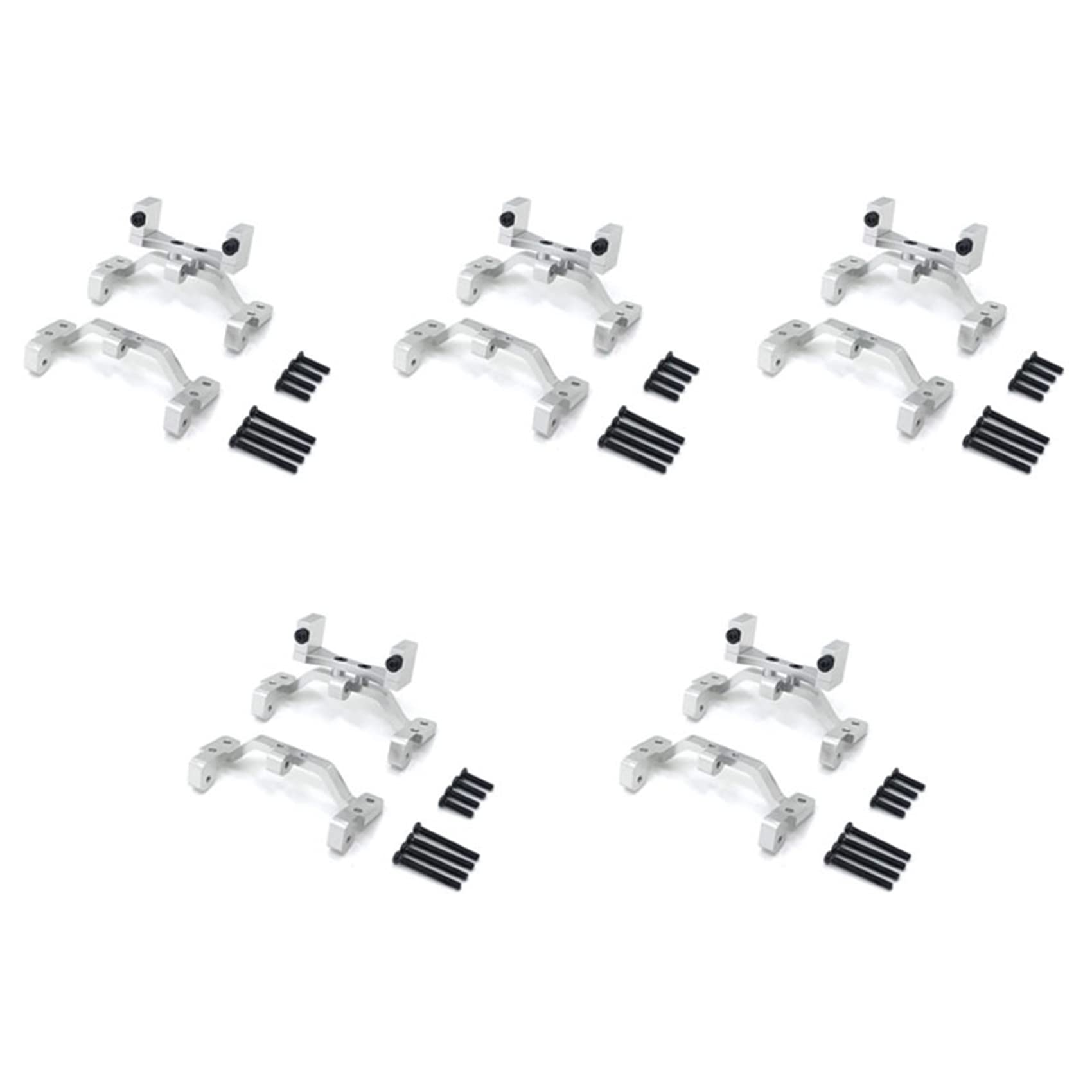 Toolvvik 5X für MN D90 D91 D96 MN99S Metall Zug Stange Basis Sitz & Achse Nach Oben Servo Halterung Zubehör, Silber Toolvvik 5X für MN D90 D91 D96 MN99S Metall Zug Stange Basis Sitz & Achse Nach Oben Servo Halterung Zubehör, Silber von Toolvvik