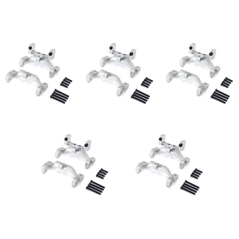 Toolvvik 5X für MN D90 D91 D96 MN99S Metall Zug Stange Basis Sitz & Achse Nach Oben Servo Halterung Zubehör, Silber von Toolvvik