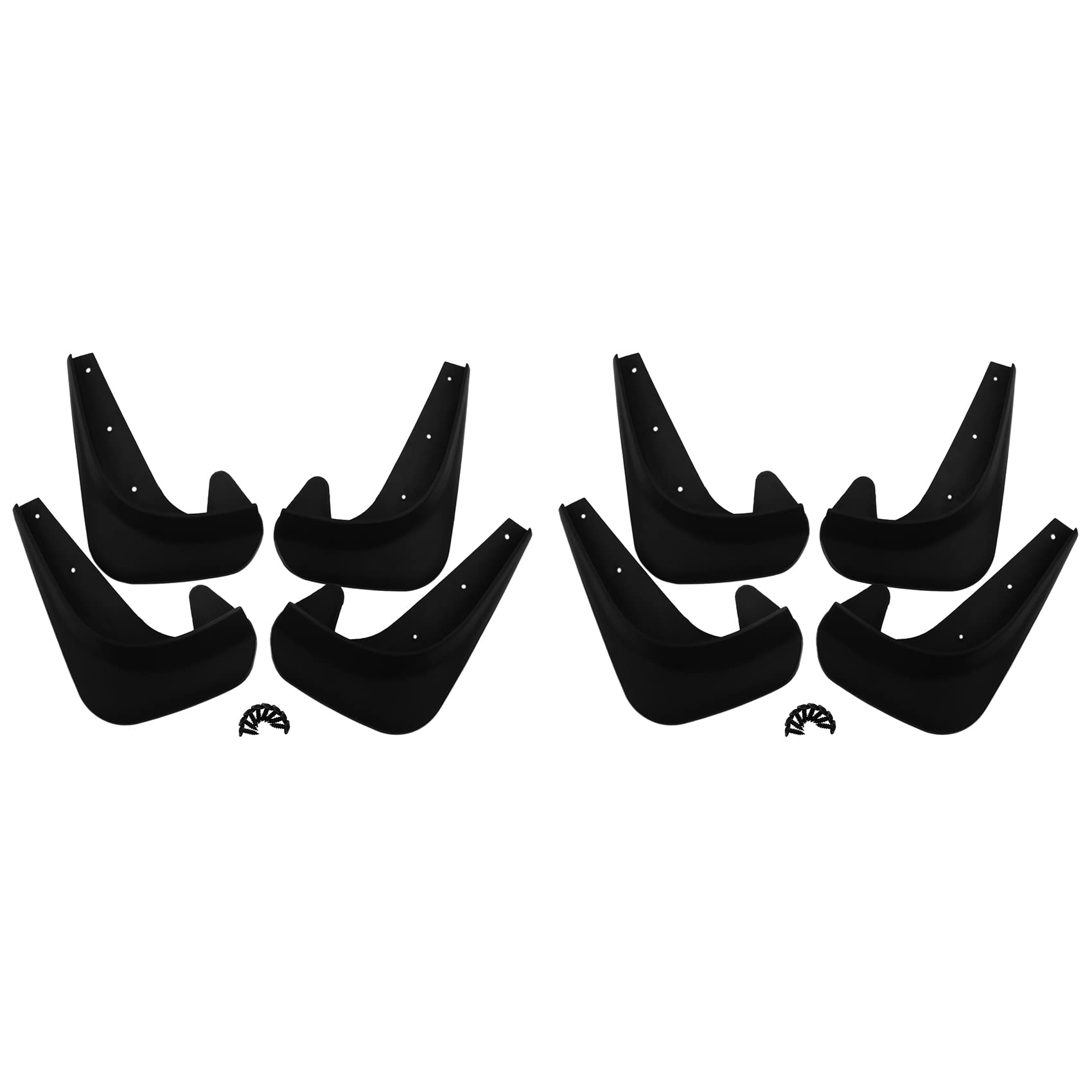 Toolvvik 8X Universal Schmutzfänger Mud Flaps Flap Splash Wachen KotflüGel Auto Auto Van SUV Trucks Limousine Rad KotflüGel Vorne Hinten von Toolvvik
