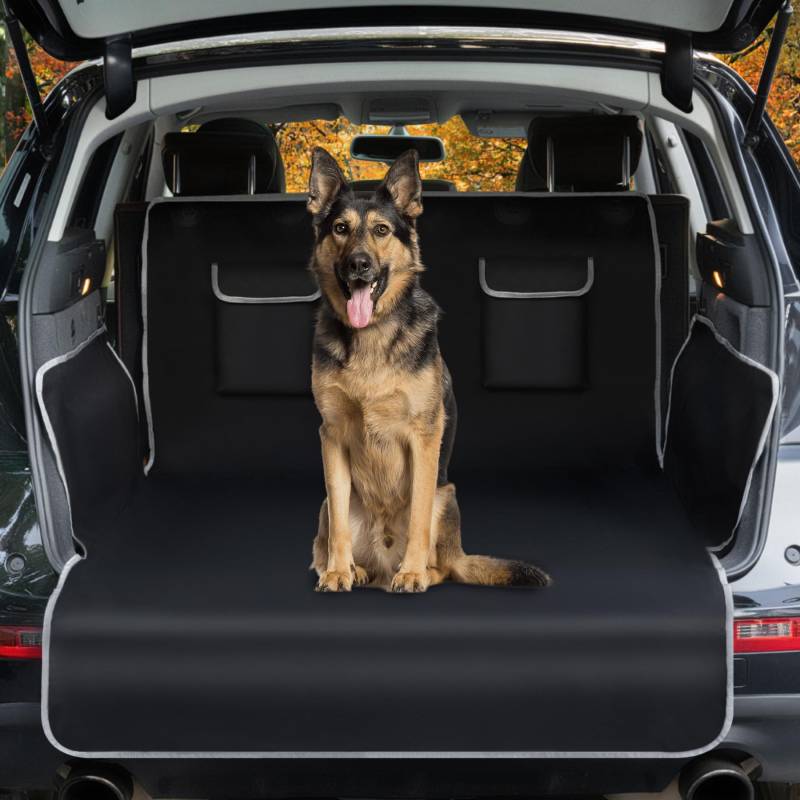 Toozey Kofferraumschutz Hund mit Seitenschutz - Universal Auto Kofferraum Hundedecke - Wasserdicht, Reißfestigkeit & pflegeleicht - Robuste Schutzmatte für Hunde, Schwarz - XL（208*105cm）） von Toozey