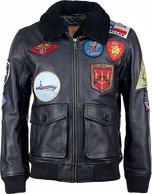 Top Gun 20201007 , Lederjacke - Schwarz - XL von Top Gun