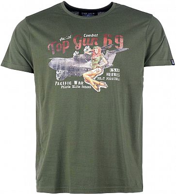 Top Gun 3026, T-Shirt - Oliv - M von Top Gun