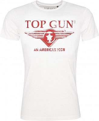 Top Gun Beach, T-Shirt - Weiß/Rot - 3XL von Top Gun