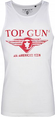 Top Gun Pray, Tanktop - Weiß/Rot - XXL von Top Gun