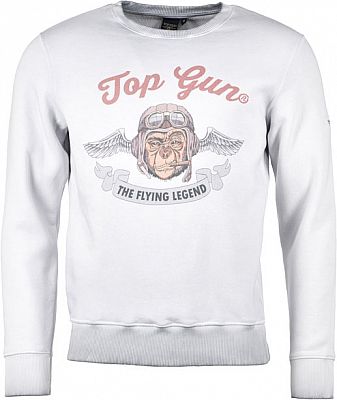 Top Gun Smoking Monkey, Sweatshirt - Grau - 3XL von Top Gun